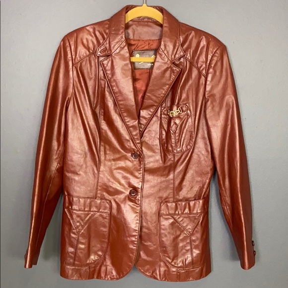 Etienne Aigner Jackets & Blazers - Etienne Aigner I Vintage Oxblood Leather Jacket 16